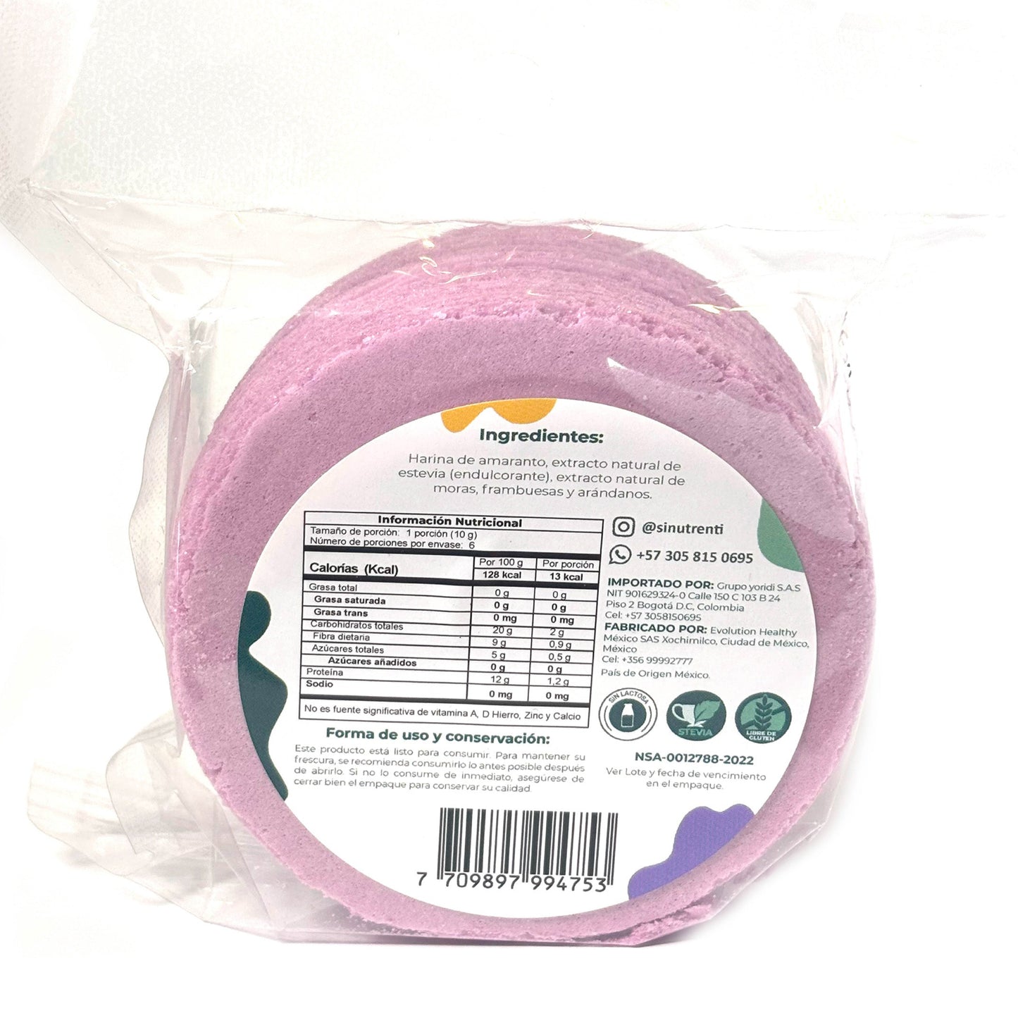 OBLEA Frutos Morados