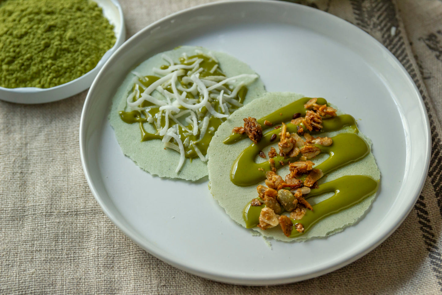 Obleas de amaranto sabor a Pistacho