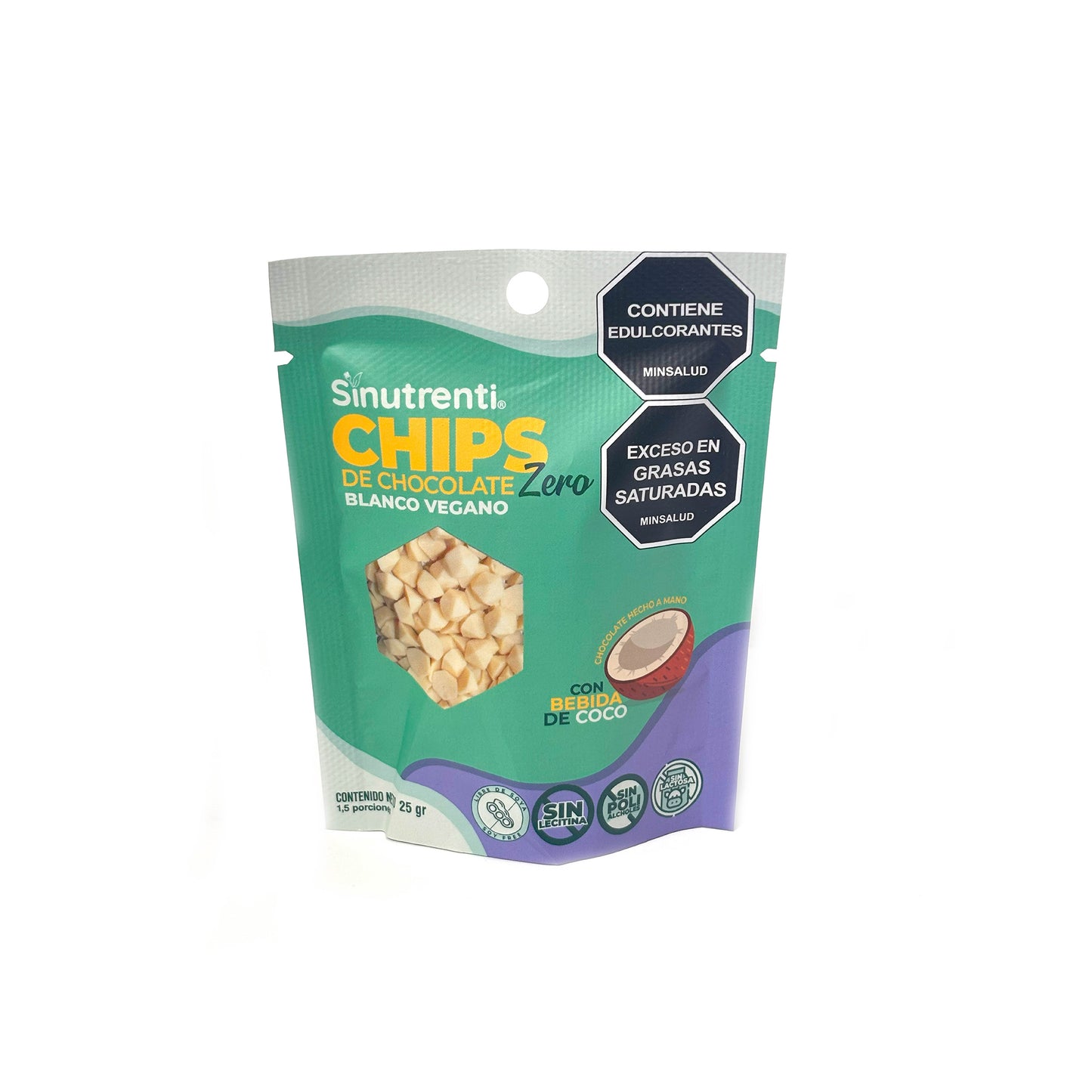 Chips de Chocolate Vegano Blanco 25g