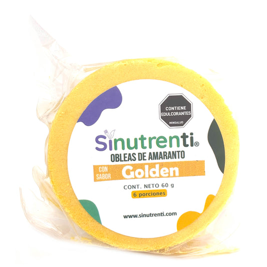 Obleas de amaranto sabor a Golden Milk