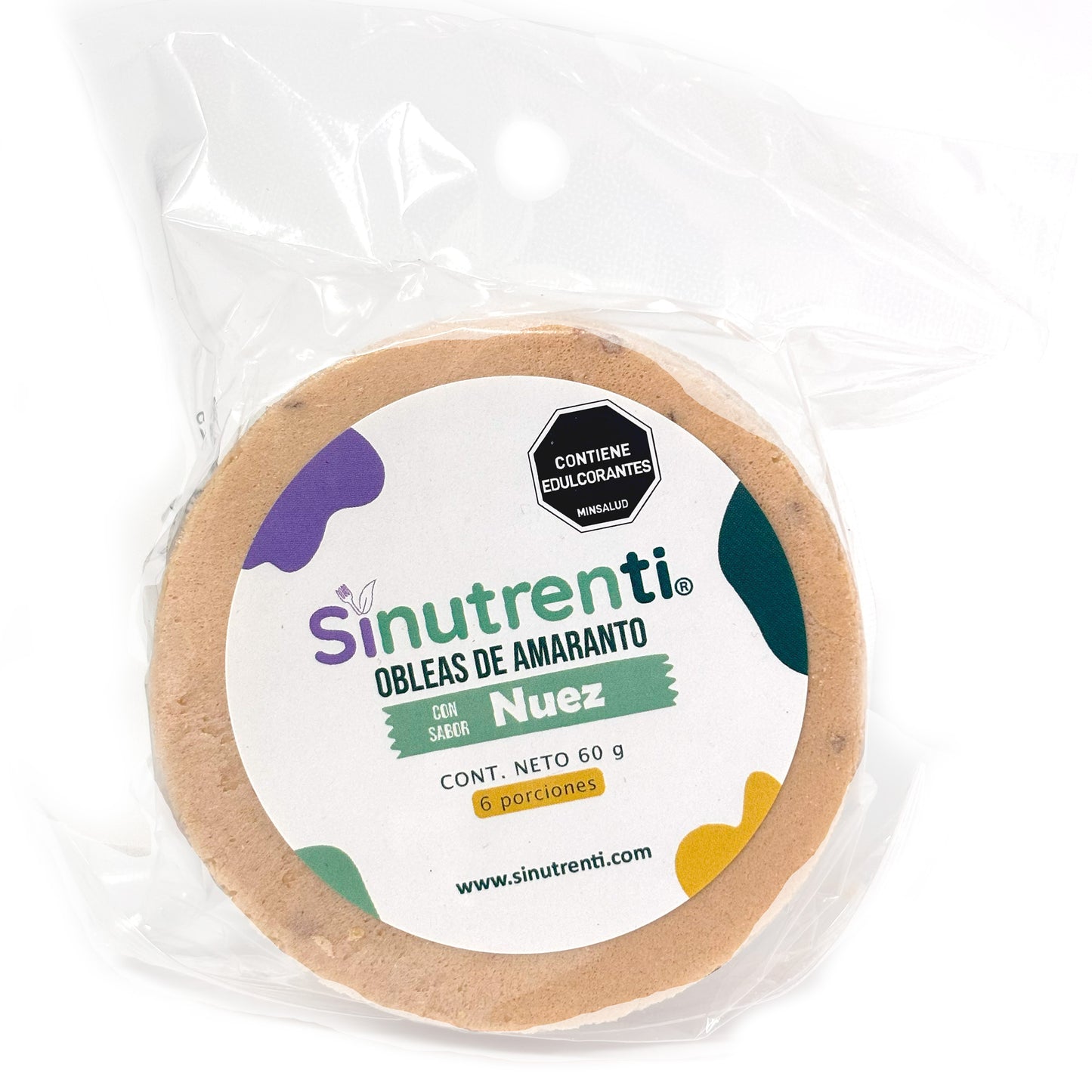 Obleas de amaranto sabor a Nuez
